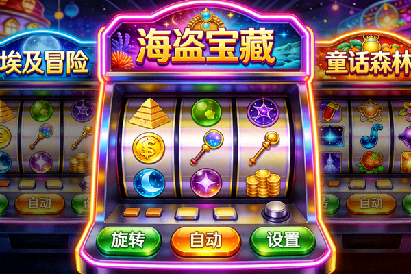 1xbet 老虎機遊戲畫面展示多樣化的主題與滾輪介面